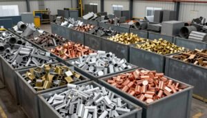 أنواع المعادن المختلفة في السكراب