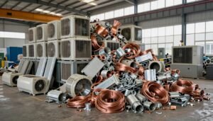 إعادة تدوير مكيفات الكويت - فصل المعادن القابلة للتدوير