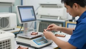 تقييم سعر سكراب مكيفات في الكويت باستخدام ميزان دقيق