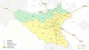 خريطة الكويت توضح تغطية خدمة شراء السكراب في جميع المناطق