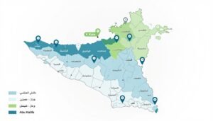 خريطة تغطية خدمة شراء السكراب في مناطق الكويت