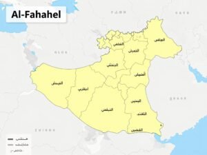 خريطة مناطق الخدمة في الكويت