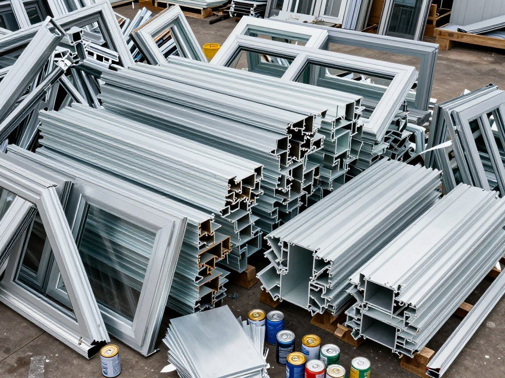 سكراب الألمنيوم - نوافذ وأبواب ألمنيوم مستعملة