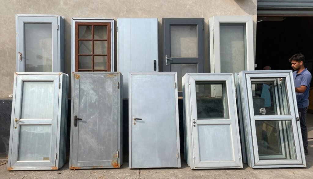 شراء سكراب أبواب وشبابيك ألمنيوم وحديد