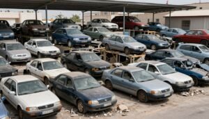 شراء سكراب السيارات - سيارات تالفة ومستعملة في ساحة سكراب