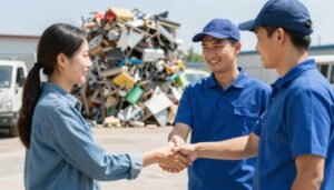 صفقة ناجحة لبيع السكراب - عميل راضٍ صفقة ناجحة لبيع السكراب - عميل راضٍ