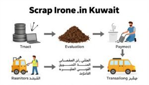 عملية شراء سكراب حديد الكويت
