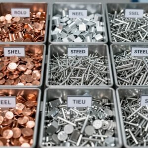 فرز أنواع المعادن المختلفة