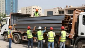 فريق العمل يقوم بشراء سكراب من مشروع بناء فريق العمل يقوم بشراء سكراب من مشروع بناء