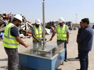 فريق شراء سكراب السلام يقوم بوزن المواد بدقة فريق شراء سكراب السلام يقوم بوزن المواد بدقة