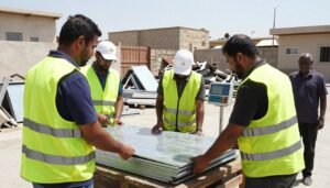 فريق عمل احترافي لشراء سكراب في مبارك الكبير يقوم بتقييم المعادن