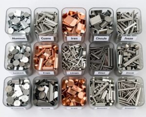 مجموعة متنوعة من أنواع المعادن المختلفة للسكراب