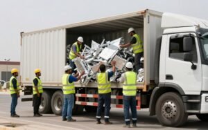 خدمة شراء - فريق عمل محترف ينقل الألمنيوم