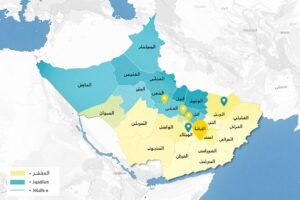 خريطة الكويت توضح مناطق الخدمة