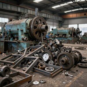 سكراب حديد صناعي من المعدات والآلات القديمة