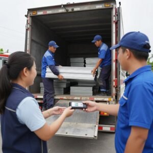 عملية نقل السكراب والدفع الفوري للعميل