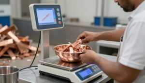 عملية وزن النحاس في سكراب الكويت