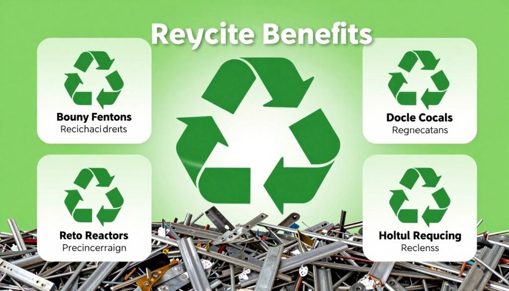 فوائد بيع السكراب - إعادة تدوير المعادن في الكويت