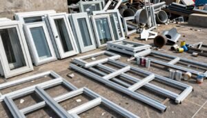 قطع ألمنيوم سكراب متنوعة في ساحة خردة الكويت قطع ألمنيوم سكراب متنوعة في ساحة خردة الكويت