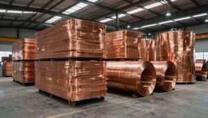 مستودع تخزين كبير للنحاس