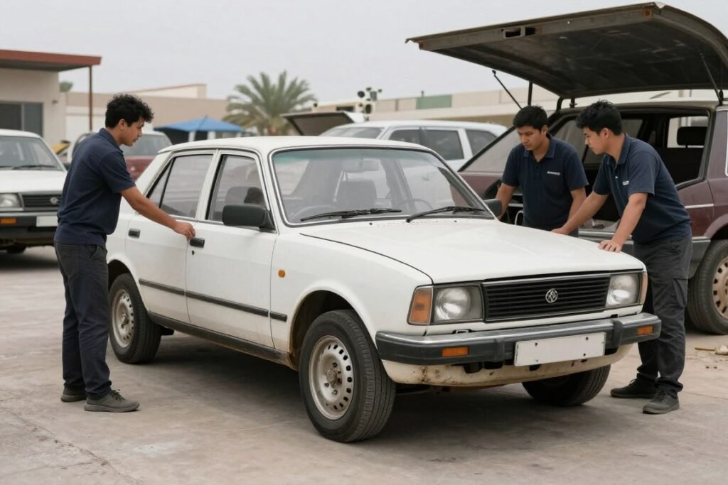 سيارة سكراب جاهزة للمعاينة في الخالدية