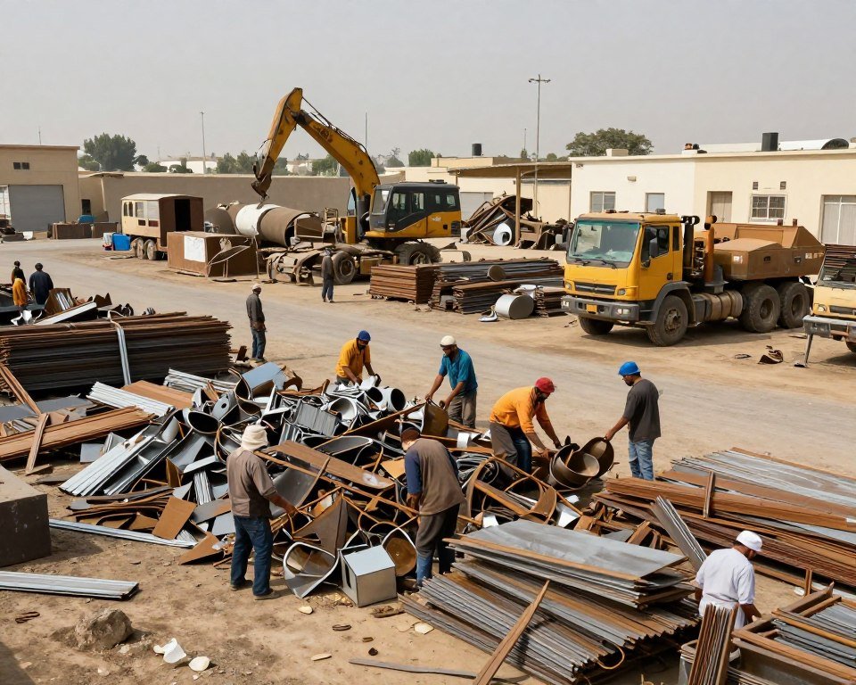 شراء اسكراب المرقاب بخدمة تقييم ورفع ونقل داخل الكويت 1 شراء اسكراب المرقاب وفرز المعادن